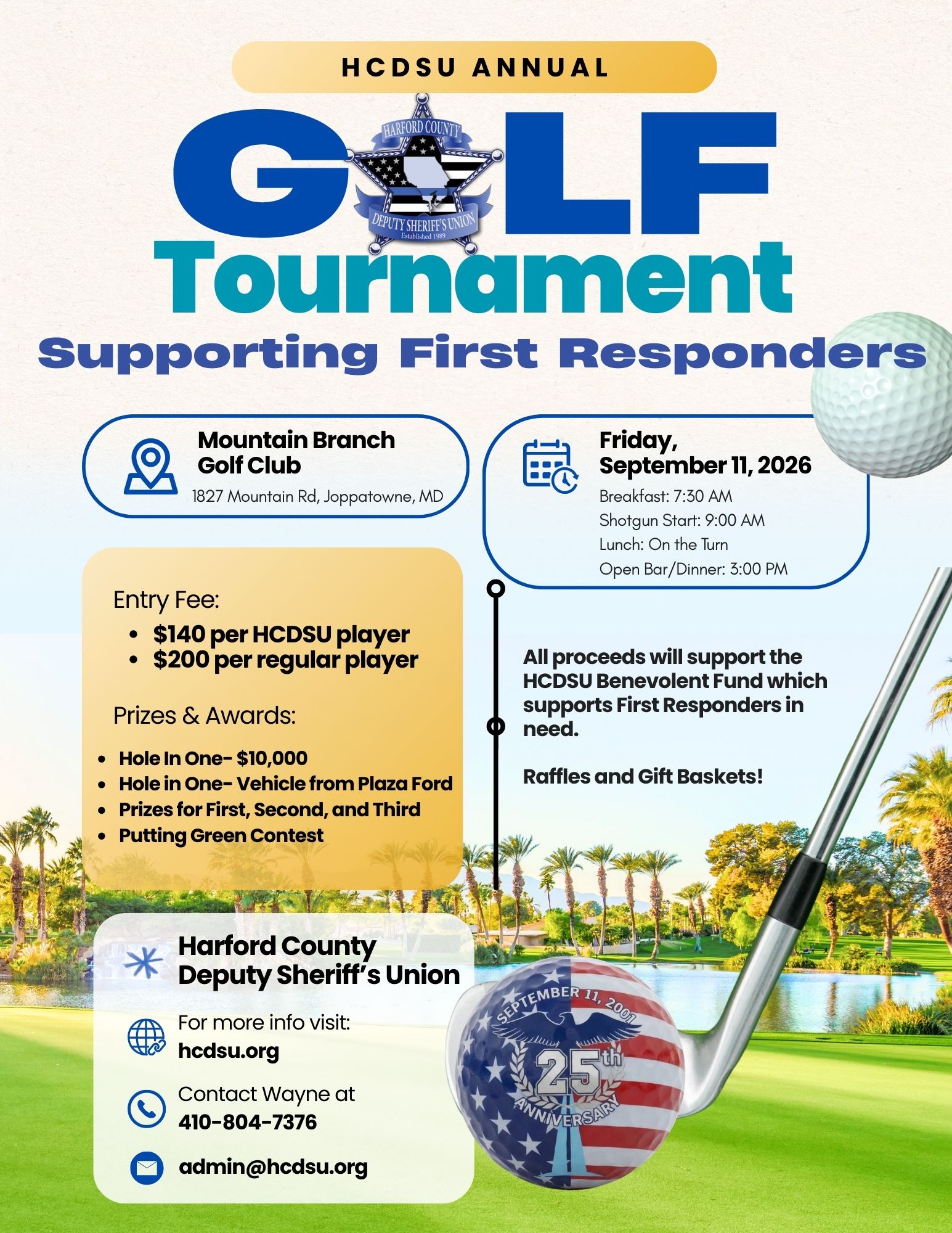 HCDSU Golf Tournament Flyer